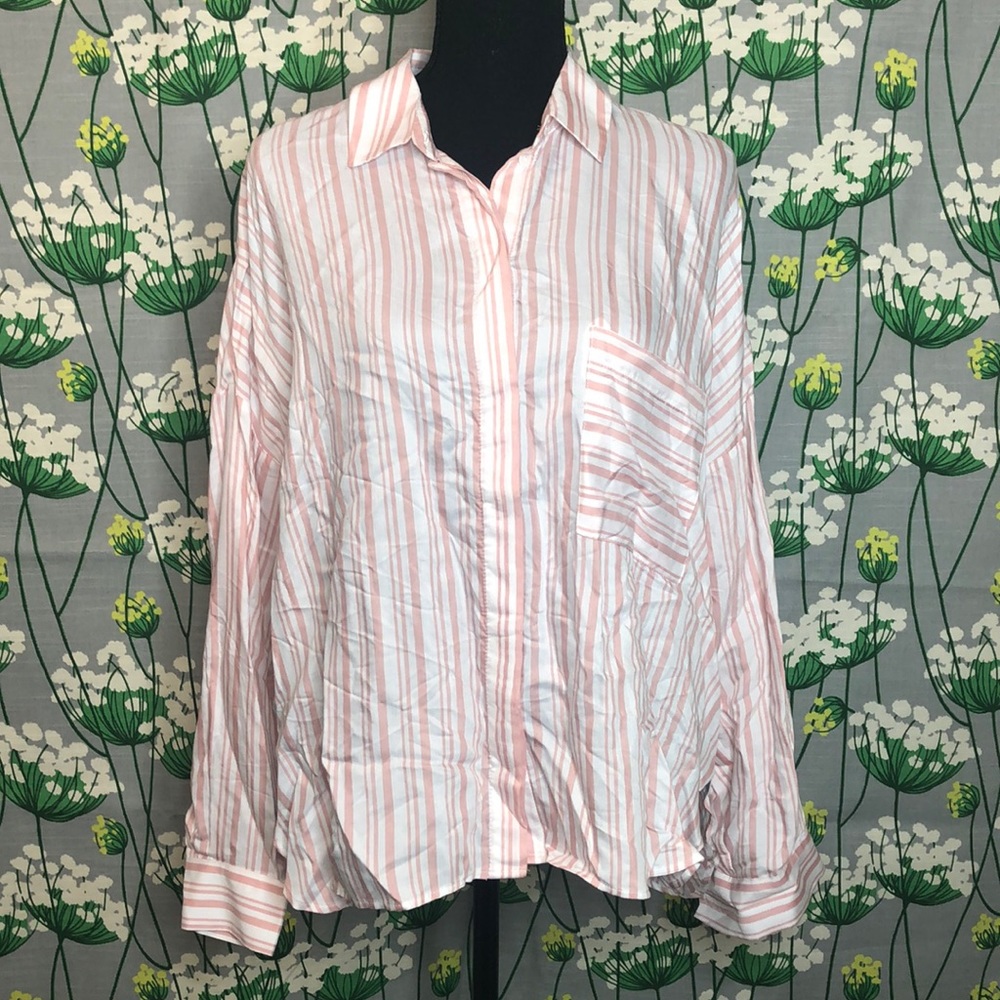 H&M Striped Button Up Shirt
